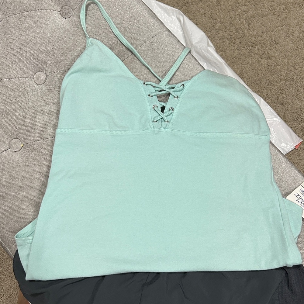 Hard Tail Light Blue/aqua  Tank Top-NWT
